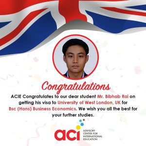 Visa success story of Bibhab Rai