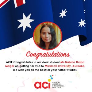 Visa success story of Nabina Thapa