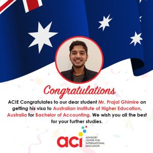 Visa success story of Prajal ghimire