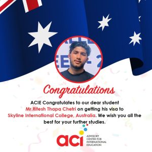 Visa success story of Ritesh thapa chettri