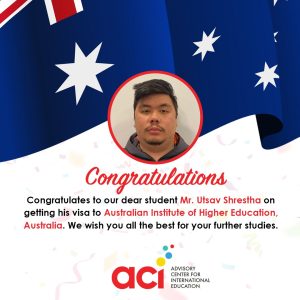 Visa success story of Utsav shrestha